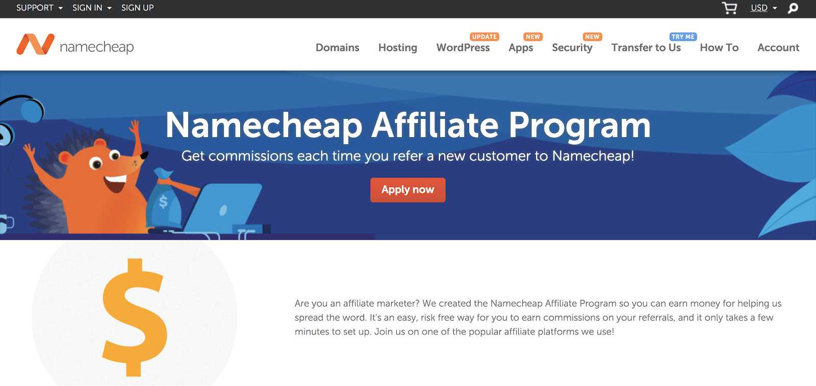 Namecheap Hosting Affiliate Program for Bloggers