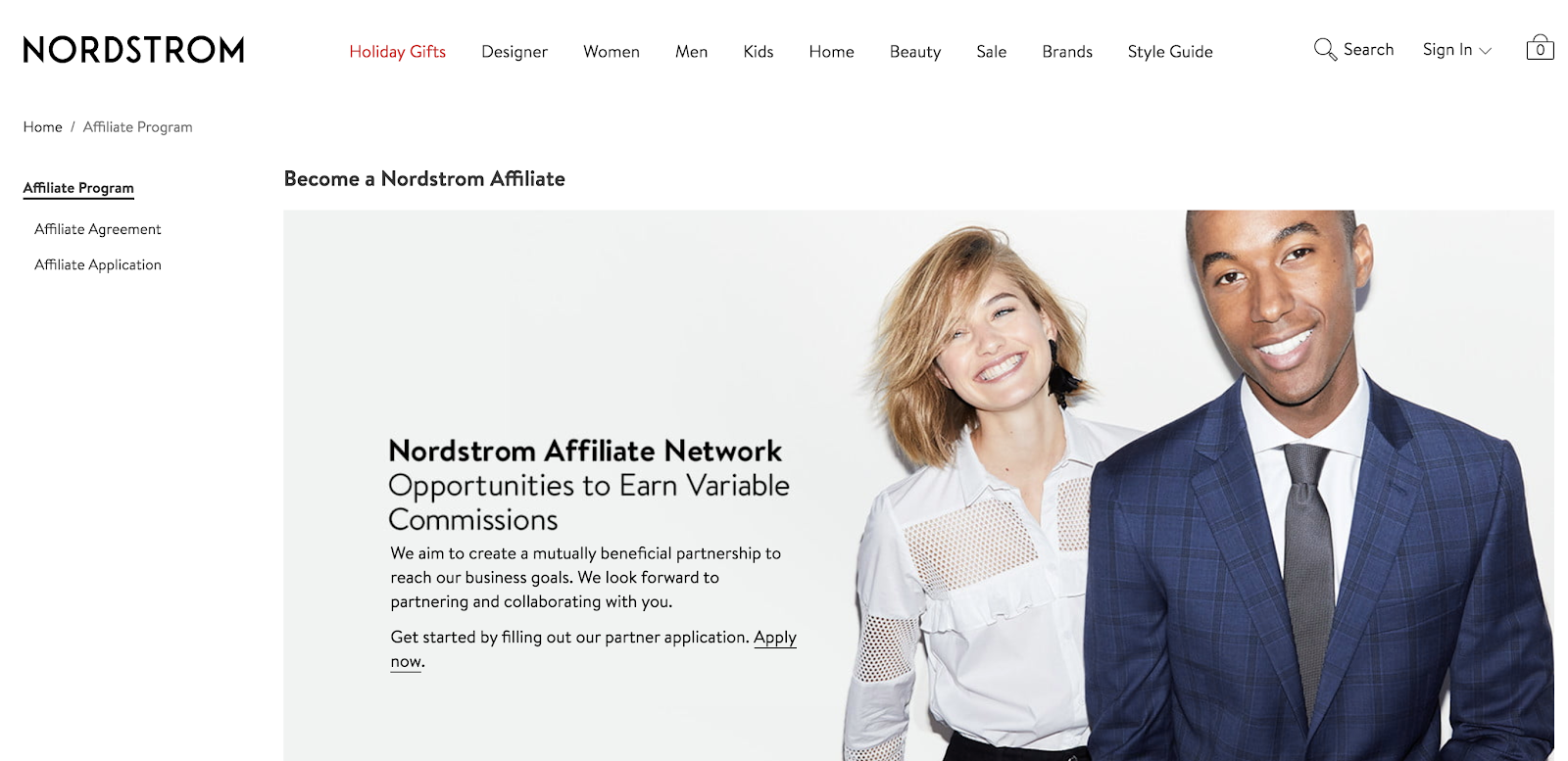 Nordstrom Affiliate Network Explainer Image