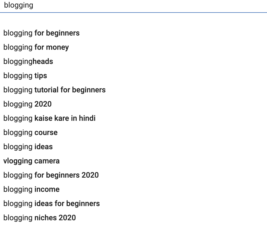 YouTube Search Results (Screenshot)