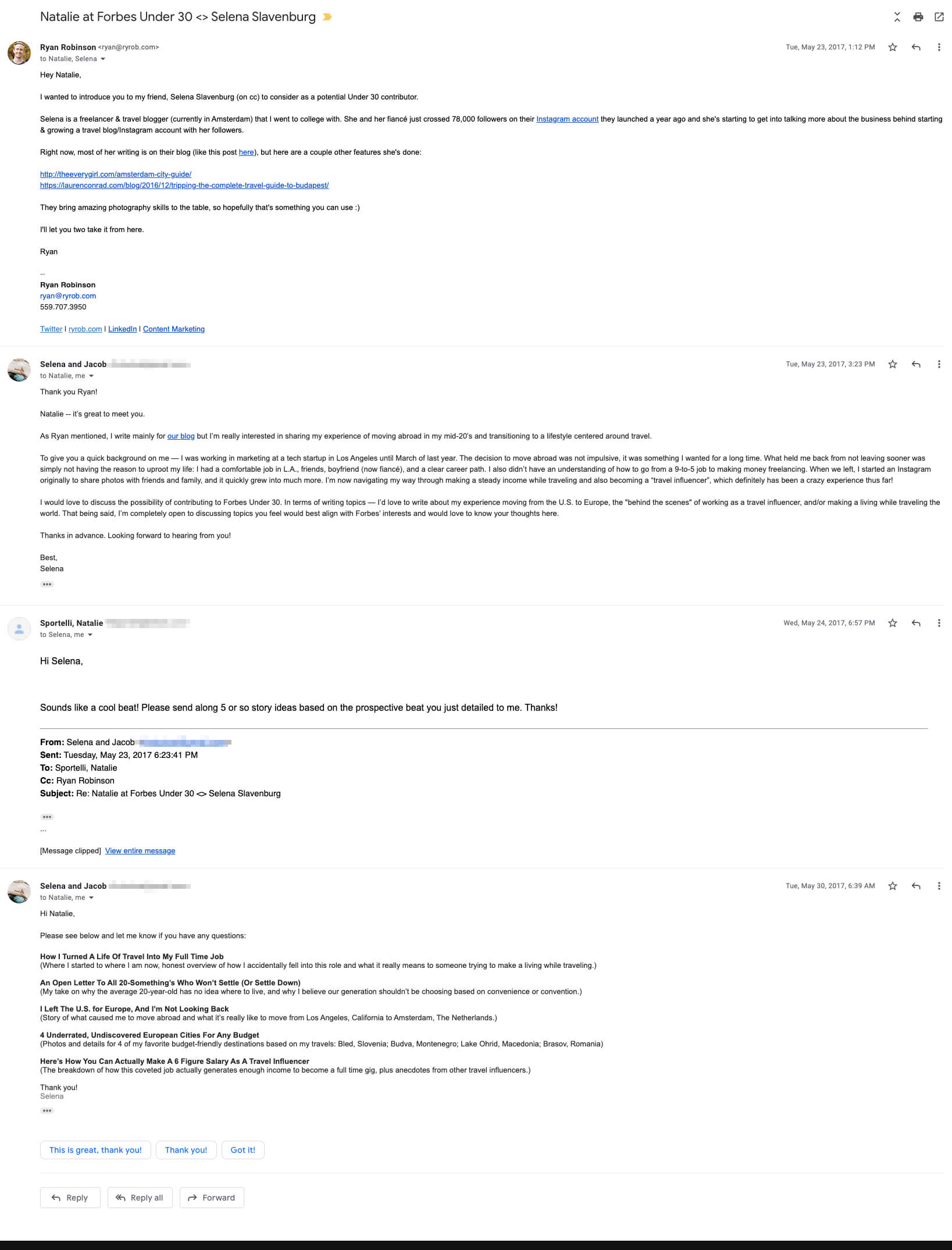 How to Write for Publications (Pitch Email to Editor Screenshot Example)