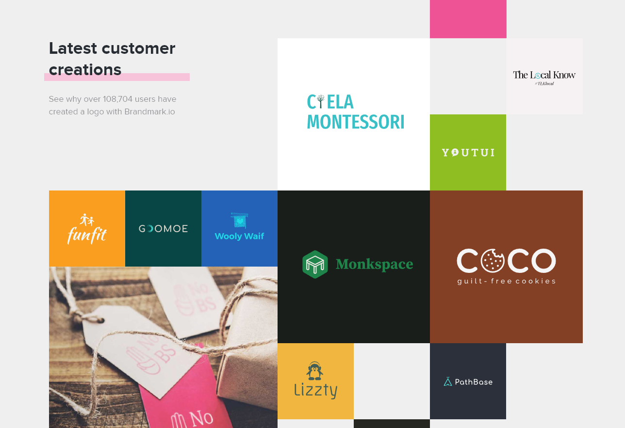 Brandmark AI Tools for AI Logo Maker and Brand Images (Screenshot)