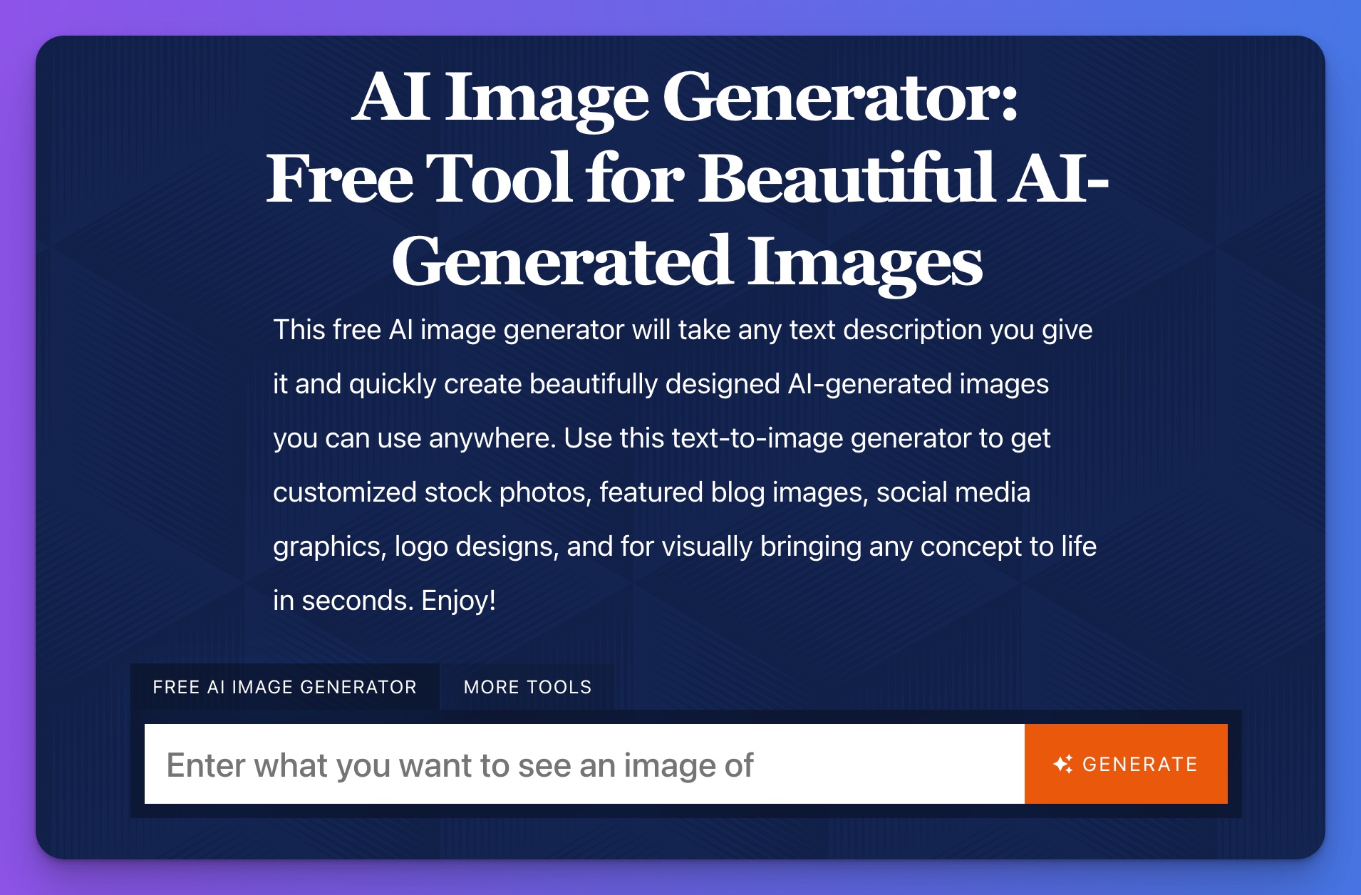 AI Image Generator Free Tool for Beautiful AI-Generated Images by ryrob Ryan Robinson