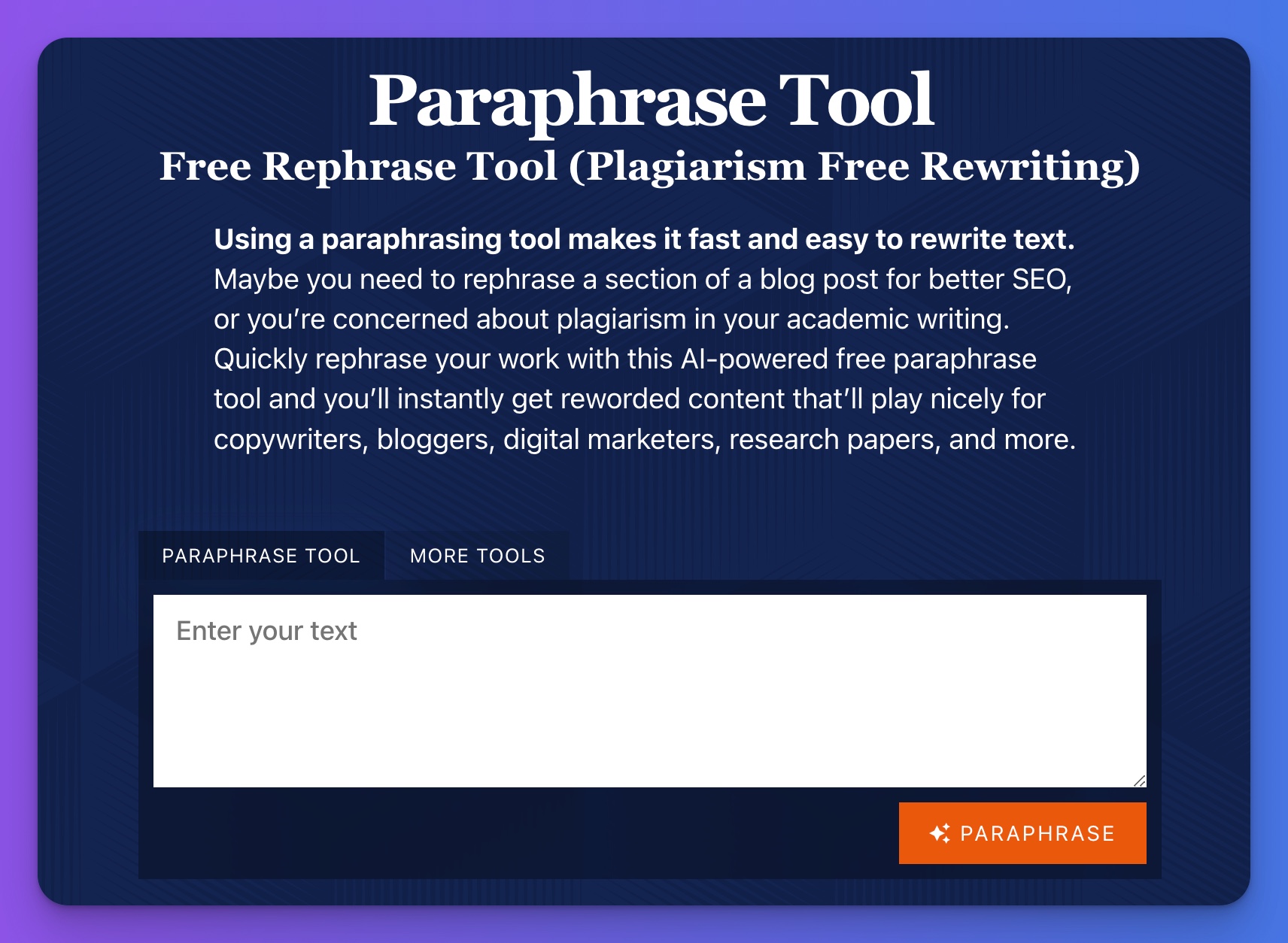 Paraphrase Tool Free Rephrase Tool (Plagiarism Free Rewriting) by ryrob Ryan Robinson