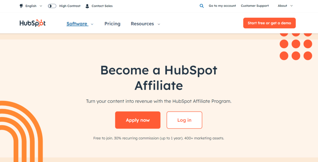 HubSpot Affiliate Program for Bloggers and Marketers