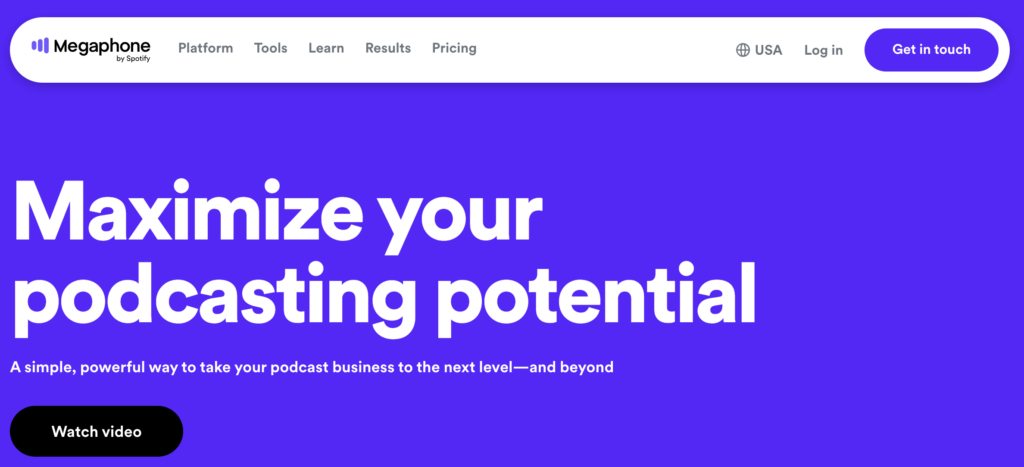 Best Podcast Hosting Platforms - Megaphone by Spotify