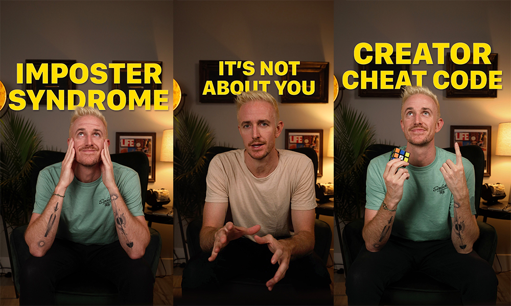 Ryan Robinson Blogger Thumbnails (Collection): Creator Led Growth Example