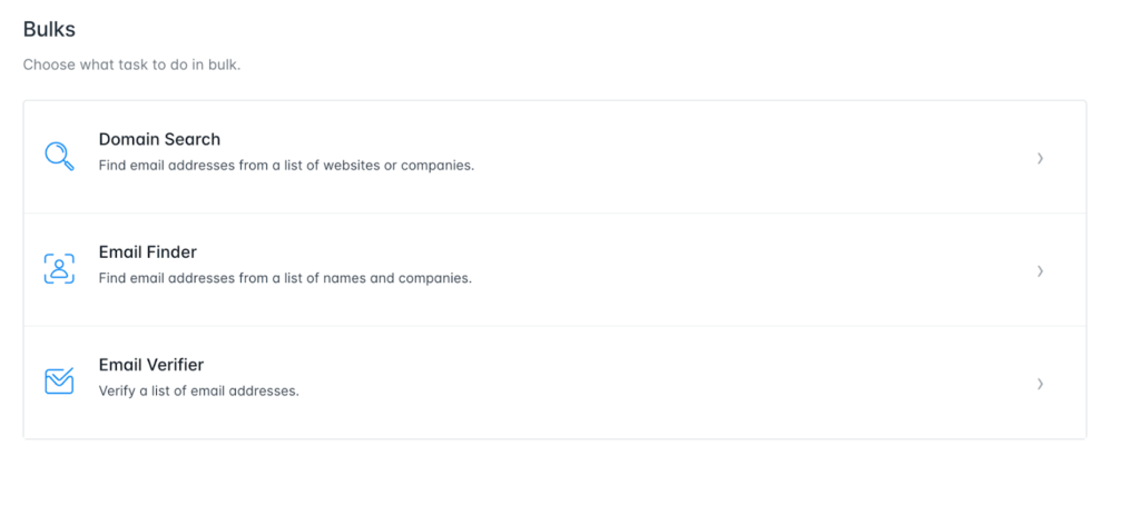 Bulk Feature Options in Hunter (Screen Shot)